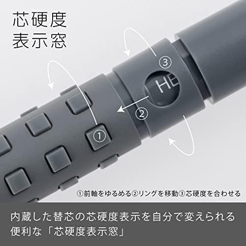 ぺんてる シャープペン スマッシュ 0.5mm ダークグレー Q1005-N｜misuwawa4｜07