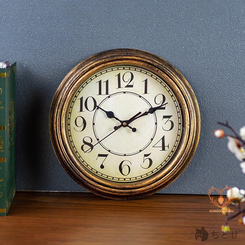 壁掛け時計 アンティーク調 掛け時計 ウォールクロック アナログ