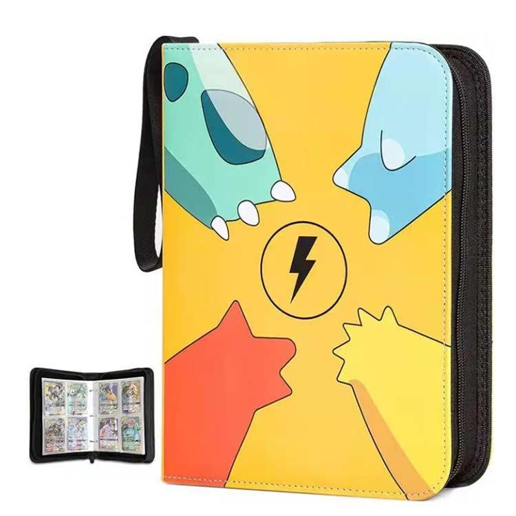カードバインダー トレカ収納 ポケモンカード収納 4ポケット 大容量