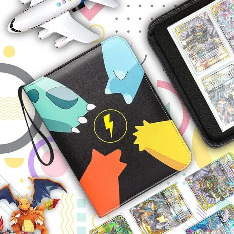 カードバインダー トレカ収納 ポケモンカード収納 4ポケット 大容量