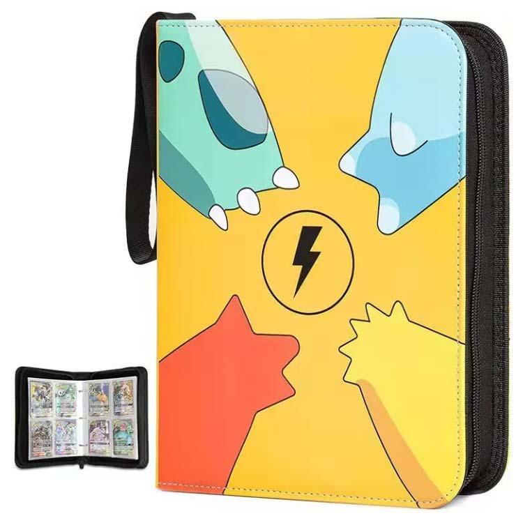 カードバインダー トレカ収納 ポケモンカード収納 4ポケット 大容量