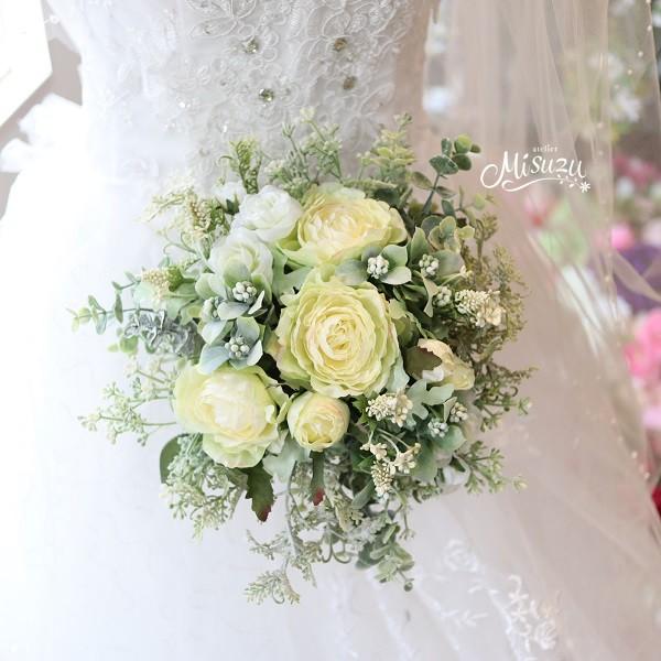 オールドローズのナチュラルクラッチブーケ アンティーク クリーム ガーデン Khabarbani Com