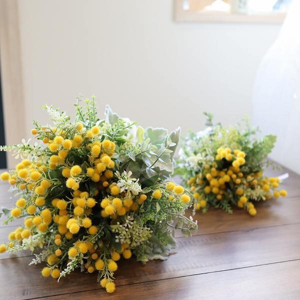 Misuzu113 ミモザナチュラルクラッチブーケ ブートニアのセット ガーデンウェディング Bo113 花とブーケのアトリエ美鈴ヤフー店 通販 Yahoo ショッピング