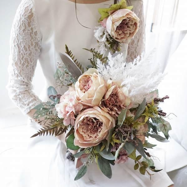 送料込のドライフラワー風 ピオニー 花とブーケのアトリエ美鈴ヤフー店のドライフラワー風 クラッチブーケ シャビーシック ピオニー クラッチブーケ 前撮り Bo176 花とブーケのアトリエ美鈴ヤフー店 購入価格