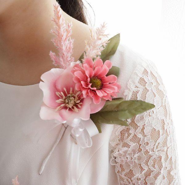 ドライフラワー風 クラッチブーケ ピンクグラデ 前撮り : 花とブーケの