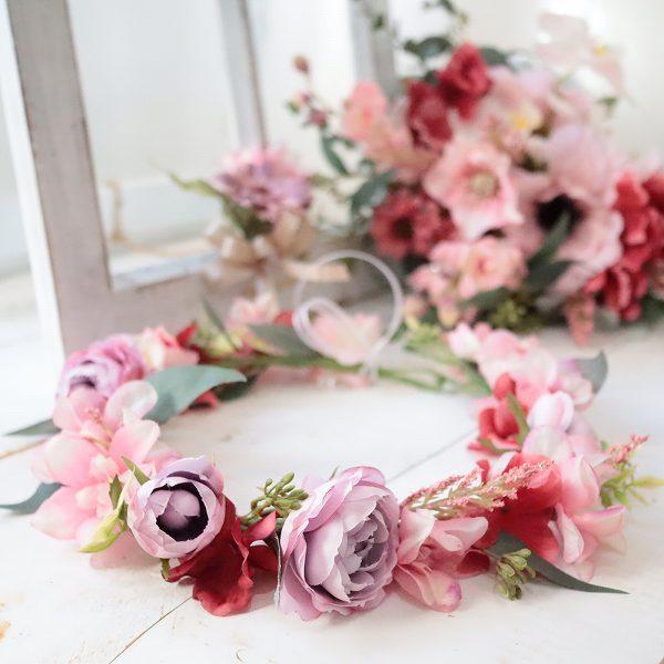 お花沢山！ クラッチブーケ ピンクグラデ 前撮り フォトウェディング