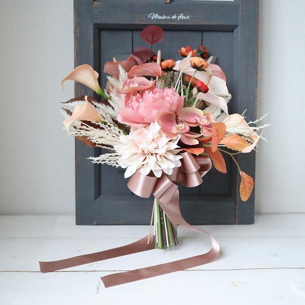 秋色クラッチブーケ 秋婚 フォトウェディング 402 : 花とブーケ