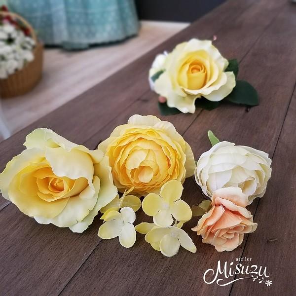 ブーケ・ブートニアセット ブライダル ラウンド ナチュラル