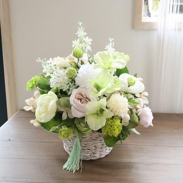 枯れないフラワーアレンジメント お供え ご仏前 造花 お盆 お悔み 手入れ不要 Butu026 花とブーケのアトリエ美鈴ヤフー店 通販 Yahoo ショッピング