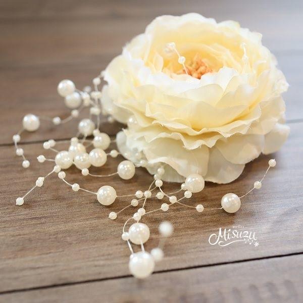 コサージュ ラナン パールガーランド 髪飾り フォーマル 入学入園式