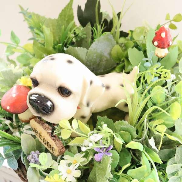 子犬のウェルカムフラワーアレンジ ダックスフンド ギフト 誕生日 先方