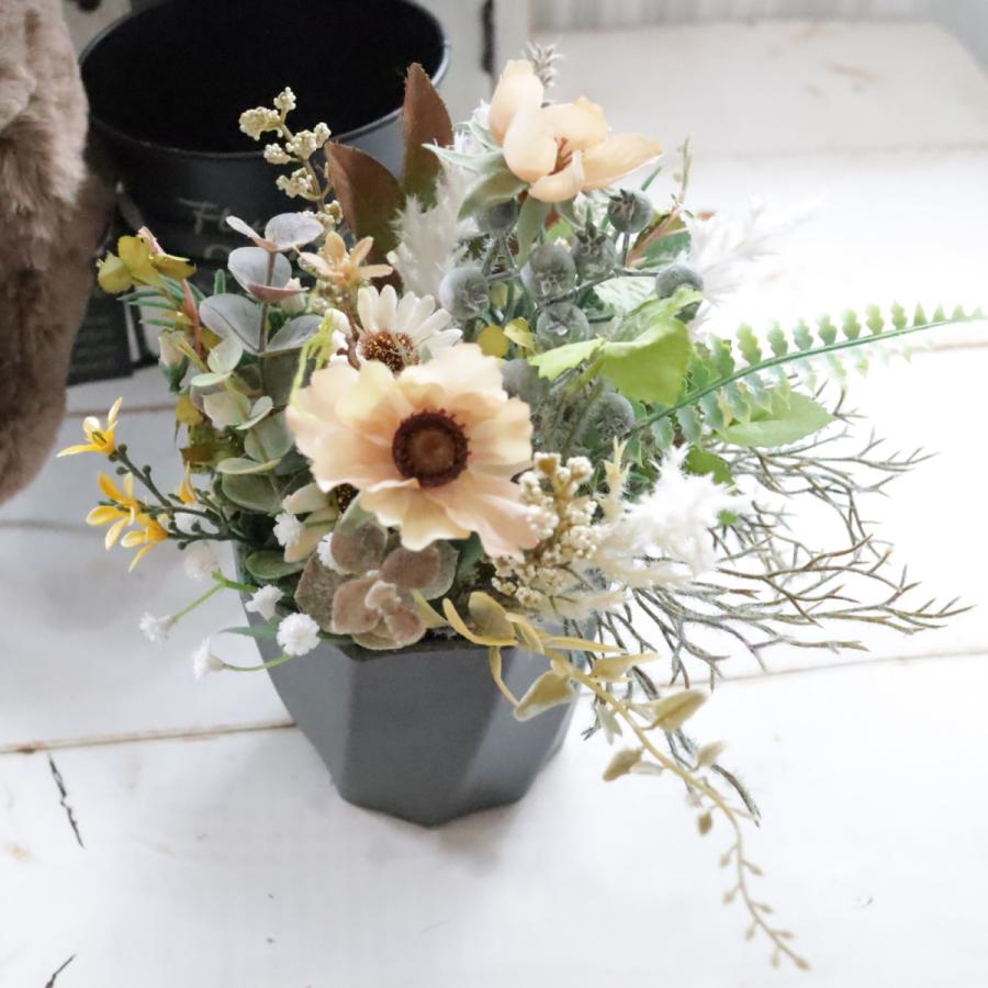 秋色 フラワーアレンジメント ドライフラワー風 直送OK 敬老の日