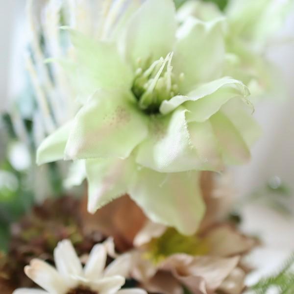 アースカラーアレンジメント アートフラワー 上品 和モダン 直送可能