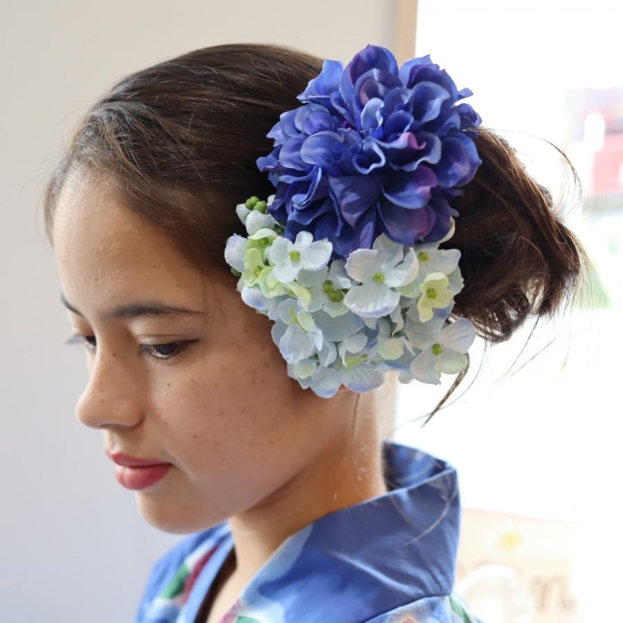 1450円すみれ＊ビオラ＊紫陽花 髪飾り 七五三 ウエディング 前撮り 着物