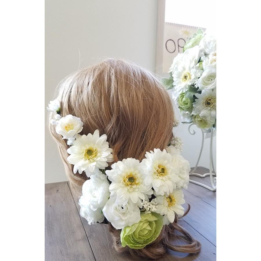 ヘアパーツ20Pセット!ヘッドドレス ホワイトガーベラ ヘアパーツ20Pセット!ヘッドドレス ホワイトガーベラ