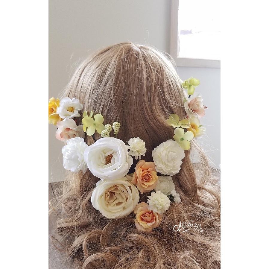 ヘアパーツセットp ヘッドドレス 海外ウェディング ラプンツェル風 髪飾り2 Hair030 Hairset101 花とブーケのアトリエ美鈴ヤフー店 通販 Yahoo ショッピング
