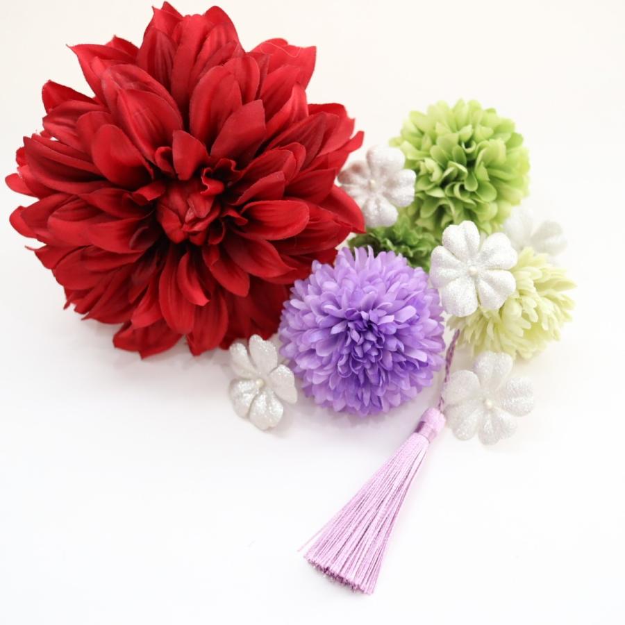 クリアランス 和装髪飾り 成人式 前撮り 袴 卒業式 ヘアアクセ ヘッドドレス 赤ダリア マム Out138 6 花とブーケのアトリエ美鈴ヤフー店 通販 Yahoo ショッピング