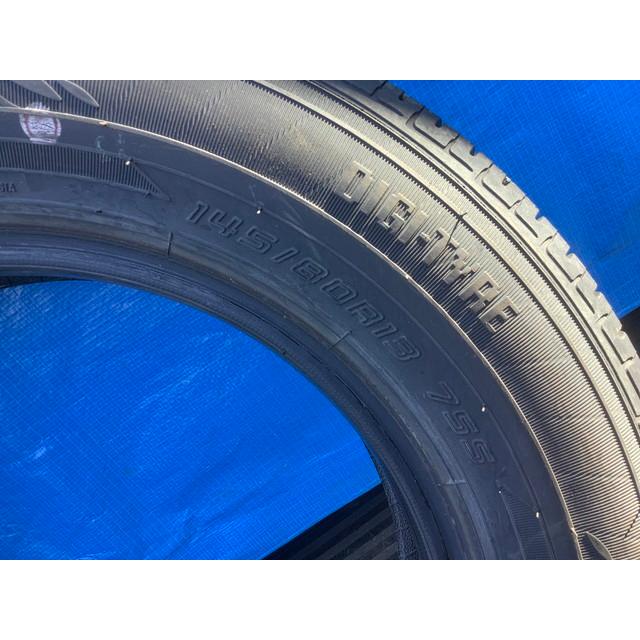 DUNLOP 145/80R13 アルミタイヤ4本セット 2023製 DUNLOP 145/80 R13 タイヤ 4本 セット （2023）個人宅への発送不可