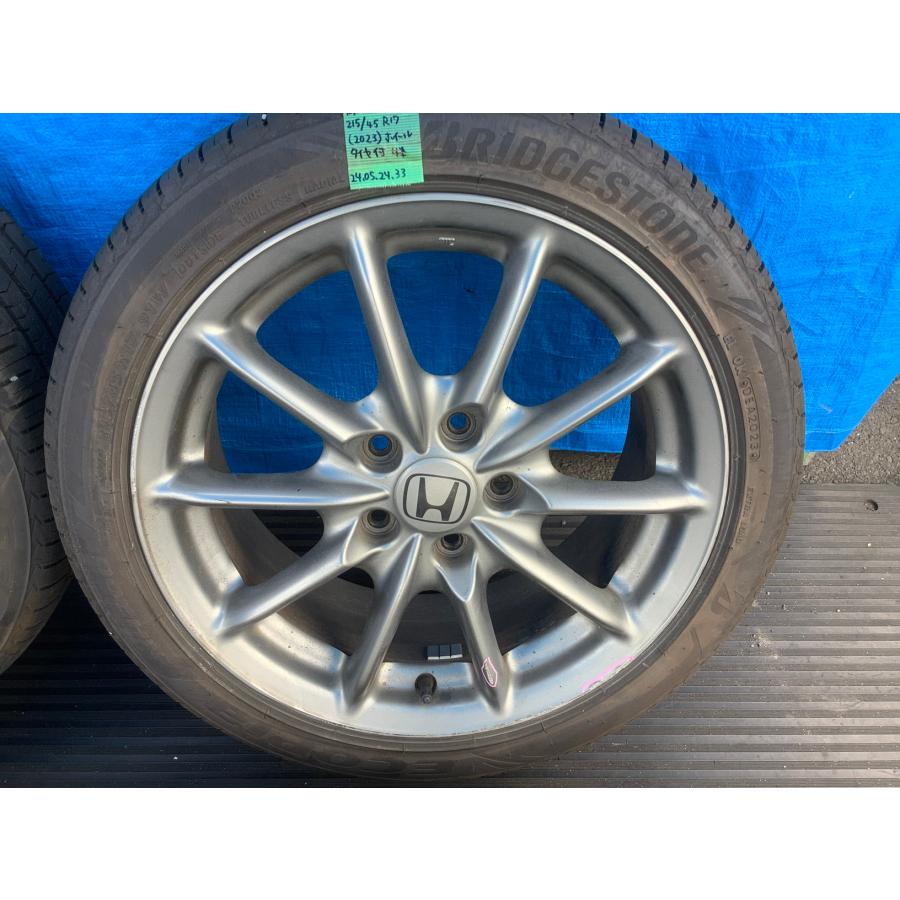 BRIDESTONE 215/45 R17 タイヤ 4本 (2023) ホンダ 個人宅への発送不可 