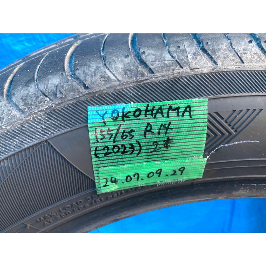 YOKOHAMA 155/65 R14 (2023) タイヤ 2本セット 個人宅への発送不可