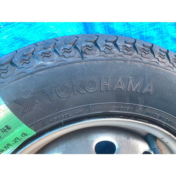 ①145/80R12LTヨコハマタイヤ・ホイールセット2023年製 YOKOHAMA 145/80 R12 (2023) タイヤ ホイールセット 4本 個人宅への