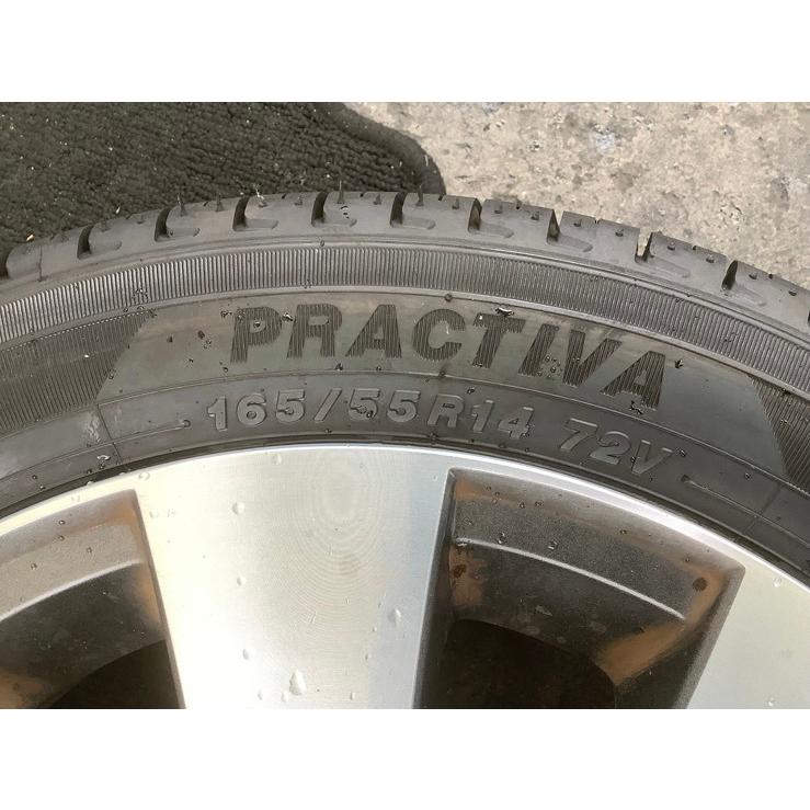 PRACTIVA ホイール付き タイヤ (2025) 165/55 R14 4本セット PCD：8.7