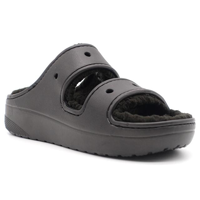crocs　CLASSIC COZZZY SANDAL　BLACK/BLACK (207446-060)｜mita-sneakers｜05