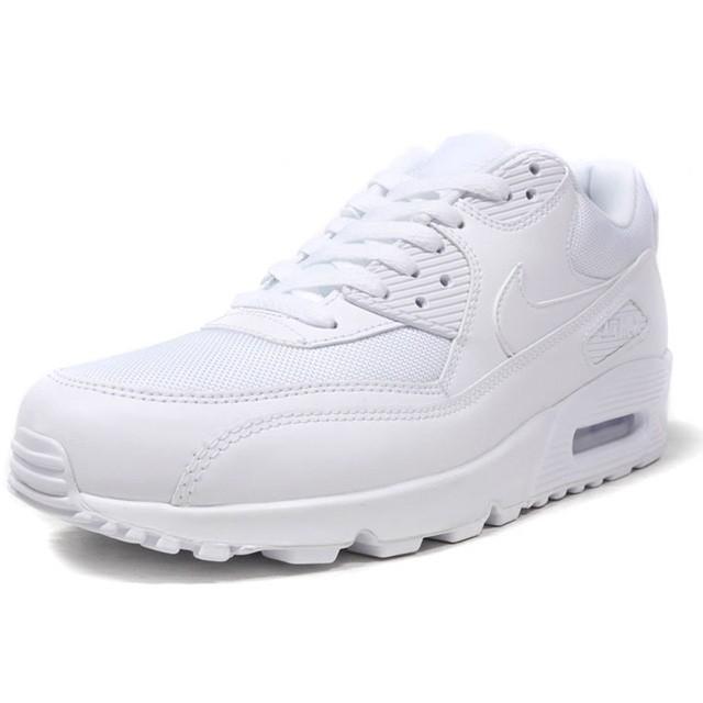 nike air max 90 essential triple white
