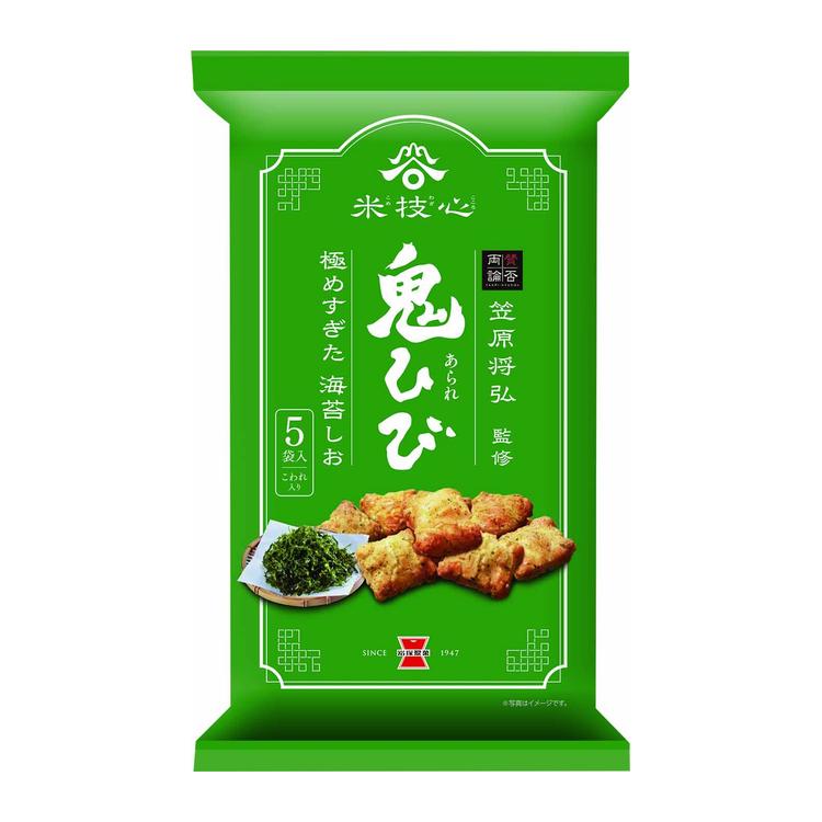 鬼ひび 海苔しお 80g×12袋 岩塚製菓｜堅焼き食感 海苔風味 塩味