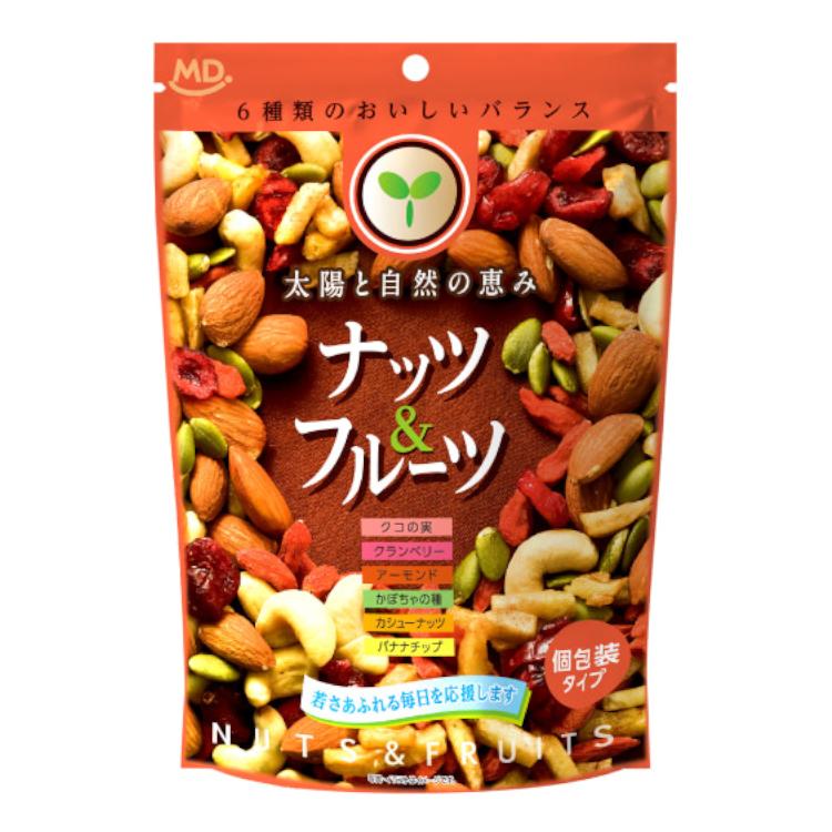 MDホールディングス ナッツ＆フルーツ75g×12袋｜ナッツ栄養 フルーツ