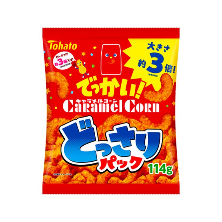 東ハト どっさりパック キャラメルコーン 114g×10入｜キャラメル風味
