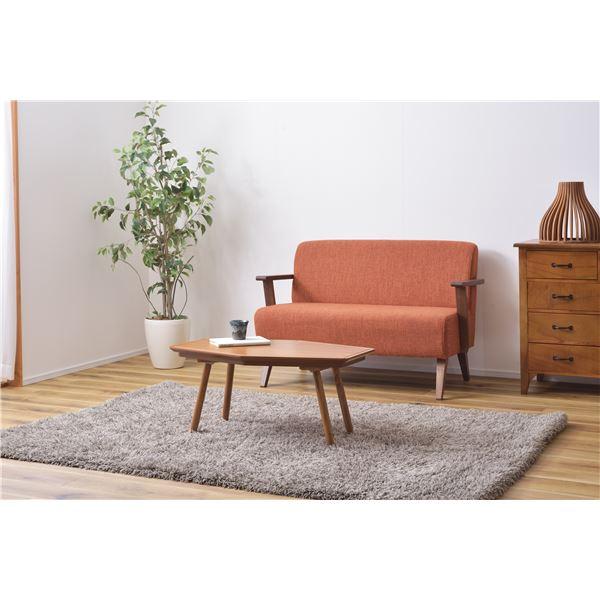 幅80×奥行50×高さ36.5cm 六角形 ライトブラウン コタツ布団別売 組立式 リビング ダイニング 【Skutto】 インテリア家具to