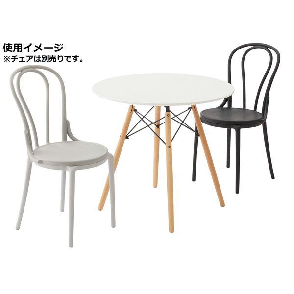 MITASリビングテーブル センターテーブル 約幅80cm ホワイト 木製 スチール ラウンドテーブル 組立品 リビング ダイニング インテリア家具to_1