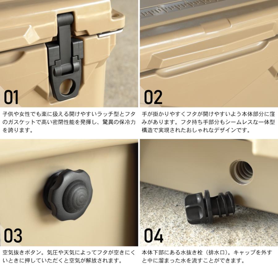 【新品 送料無料】45QT タイヤ付き サンド アイスランドクーラーボックス mitastore_cl-04506