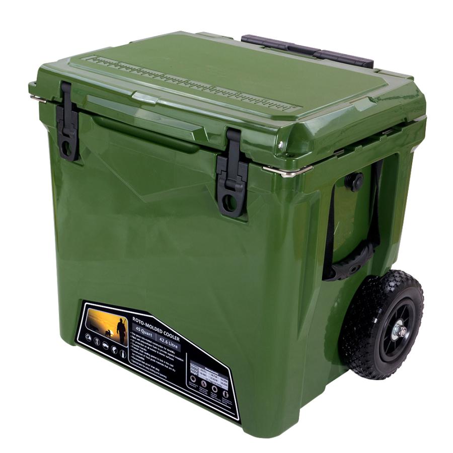 最長５日間も氷をキープ アイスランド クーラーボックス タイヤ付きタイプ 45qt 42 6l アーミーグリーン Army Green Cl ミタストア 通販 Yahoo ショッピング