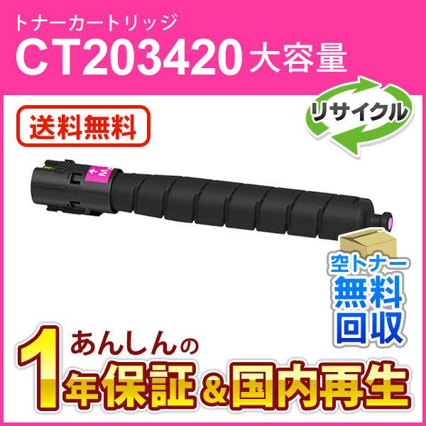 フジゼロックス対応 大容量リサイクルトナーカートリッジ マゼンタ CT203420 即納再生品