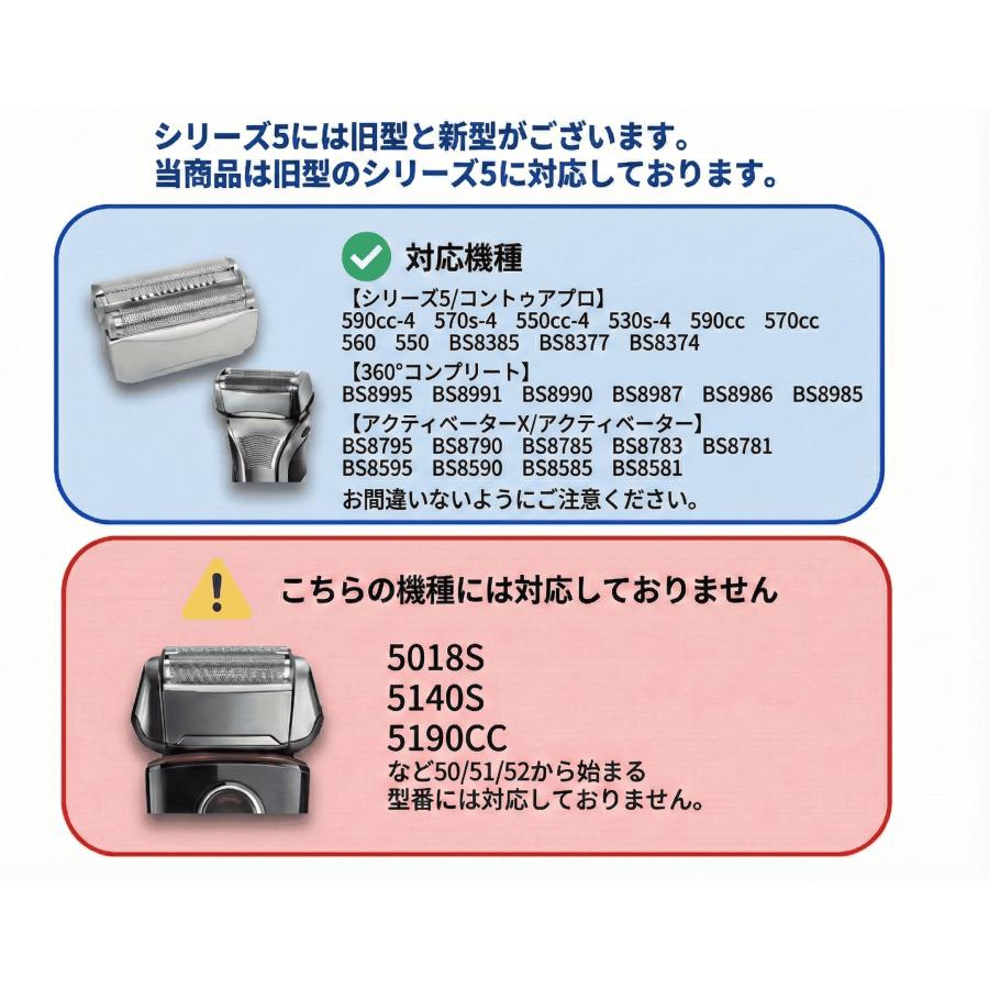 BRAUN Series 5 ブラウン シリーズ5用 F/C51S-4 対応 互換シェーバー