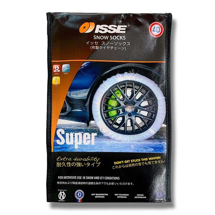 ISSE イッセ スノーソックス スーパーモデル62 布製タイヤチェーン 高 
