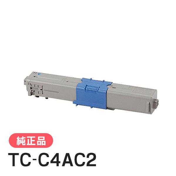 沖データ OKI 純正品 TC-C4AC2 トナーカートリッジ シアン(大