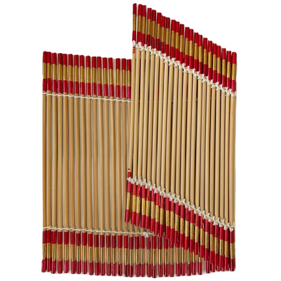 八房流南京玉すだれ きれいやな (赤/金) : 南京玉すだれショップみたて