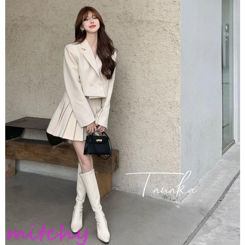 人気デザイナー ショート丈 ジャケット 長袖 スーツ レディース セットアップ スカートスーツ プリーツスカート おしゃれ かわいい 前ボタン 前開き ミニスカート セットアップ サイズ Xl Www Auschule S Schule Bw De