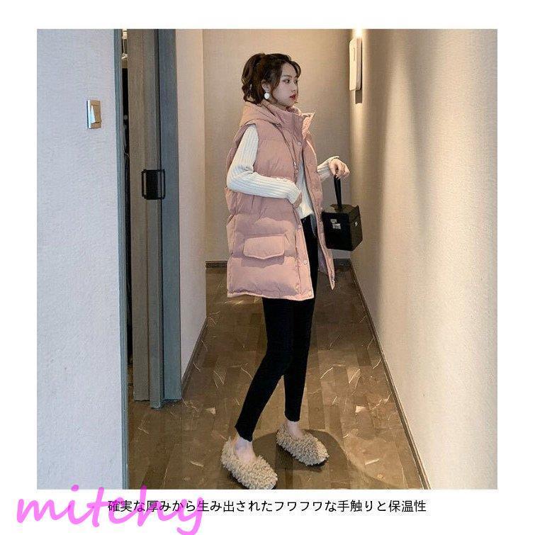 衝撃特価 冬ベスト レディース フード付き 中綿ベスト 厚手 ジレ 通勤 冬 キルティングベスト 冬新作 アウター ノースリーブ ジレベスト 前あき 送料無料 Ortho99plus1 Com