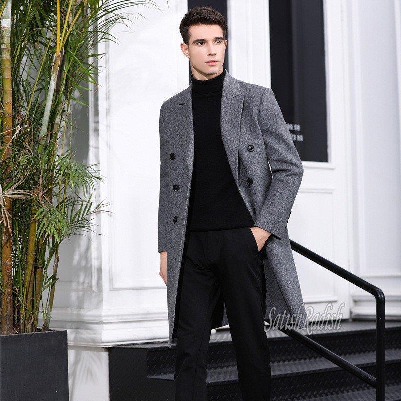 チェスターコート メンズ ロングコート ロング丈 トレンチコート