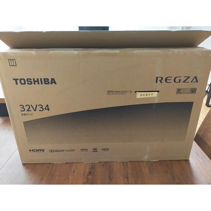 TOSHIBA 液晶テレビ 32V34 32インチ REGZA 箱なし TOSHIBA 東芝 REGZA 32V34 32V型 ハイビジョンLED液晶テレビ : D