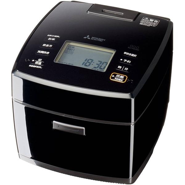 【東証上場の安心企業】【新品・在庫あり★】NJ-VS10G-B ●三菱電機 IHジャー炊飯器 備長炭 炭炊釜(5.5合炊き)[黒曜](NJ-VS10G) | 炭炊釜