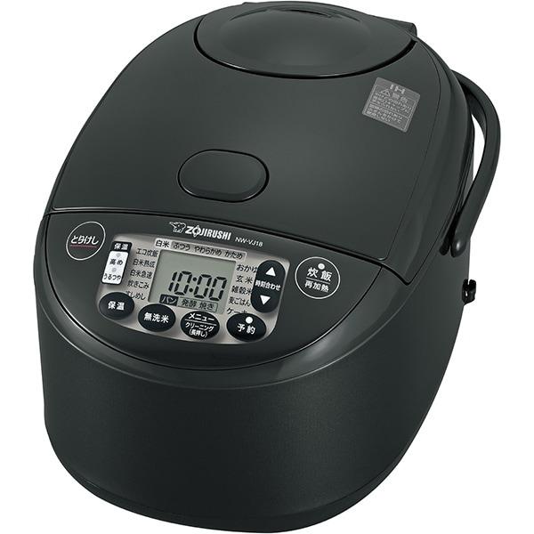 【東証上場の安心企業】【新品・在庫あり★】NW-VJ18-BA ●象印 IH炊飯ジャー 極め炊き 1升炊き [ブラック] (NW-VJ18) | 極め炊き