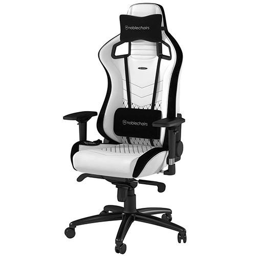 アーキサイト ゲーミングチェア noblechairs EPIC プレミアムホワイト オフィスチェア NBL-PU-WHT-002【送料無料】【沖縄・離島配送不可】｜mitene