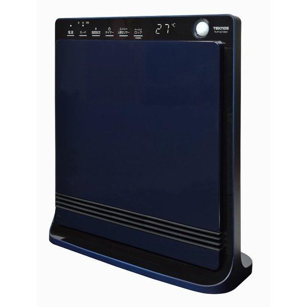 TEKNOS テクノス 人感センサー付き消臭セラミックファンヒーター 1200W  ネイビー TS-P1221-NV