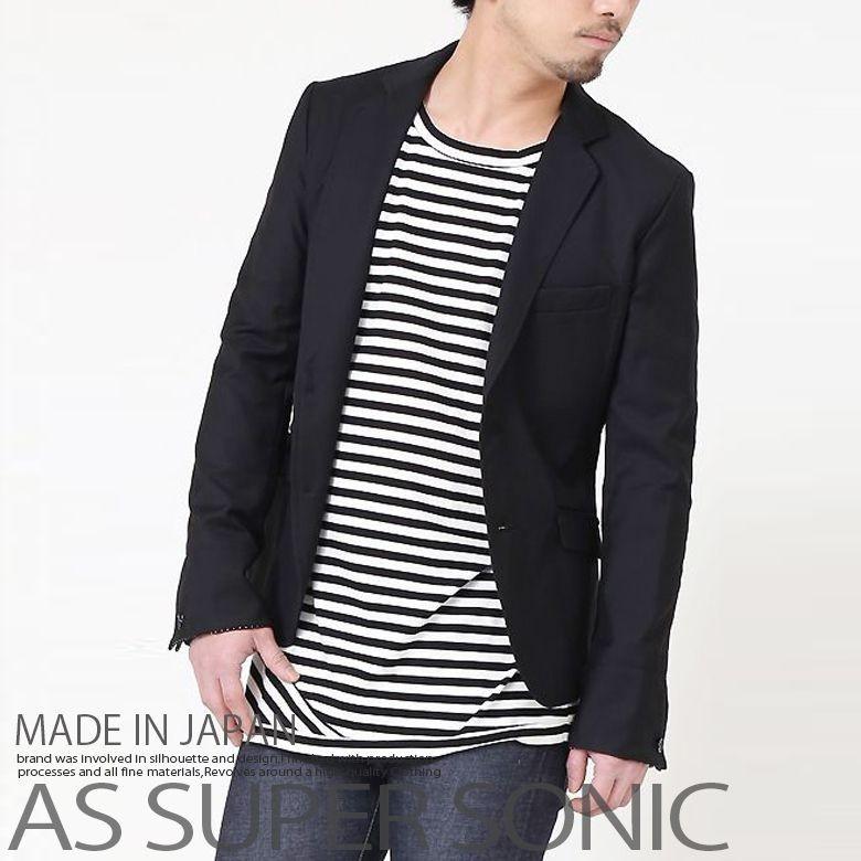 ジャケット メンズ 日本製 テーラードジャケット Tr素材ドットカフス 2bショートジャケット タイトめサイジング As Super Sonic A As Super Sonic Mitezza 通販 Yahoo ショッピング