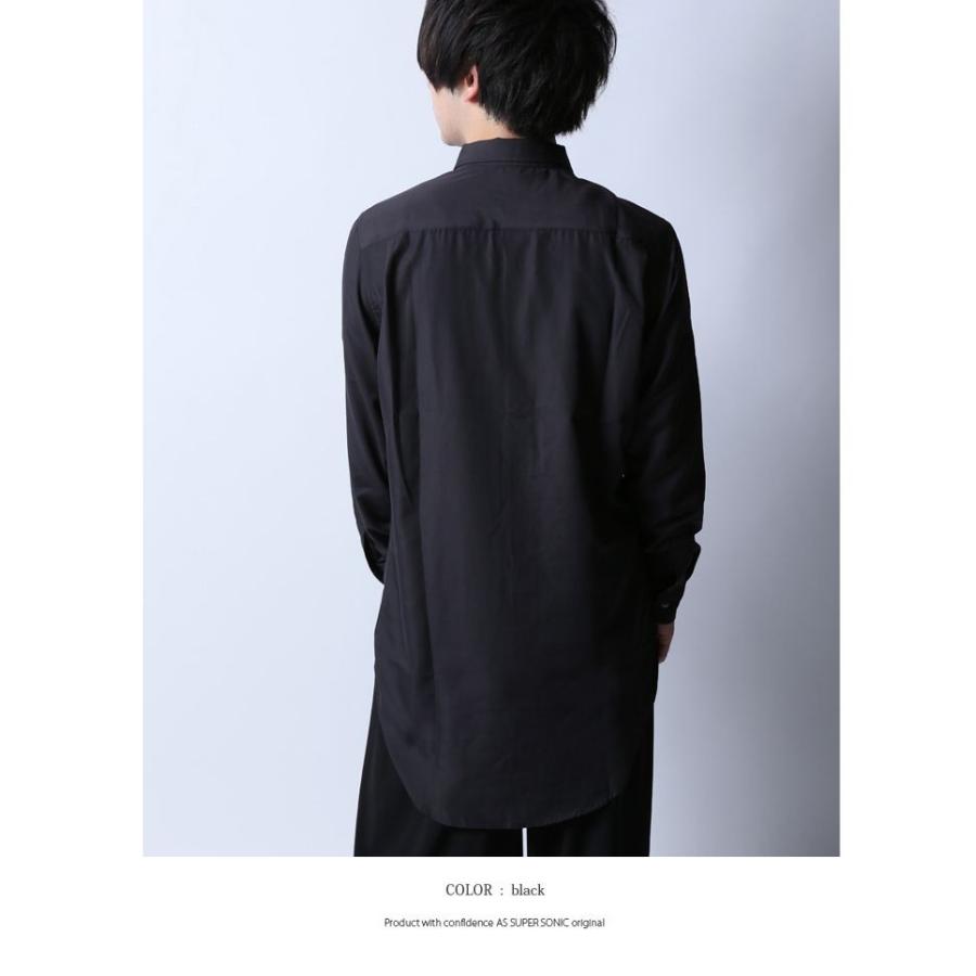 New シャツ メンズ ロング丈 モード系 リボンタイ 長袖シャツ ブラウス レイヤーコーデ V系 ゴシック ブラック ホワイト 日本製 As Super Sonic Solarcenter Mu
